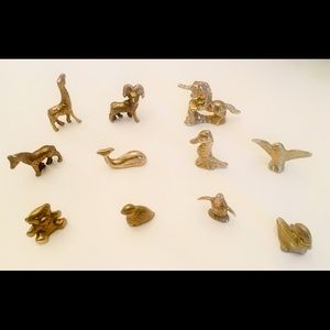 11 Rare Brass Animal Trinkets, Figurines